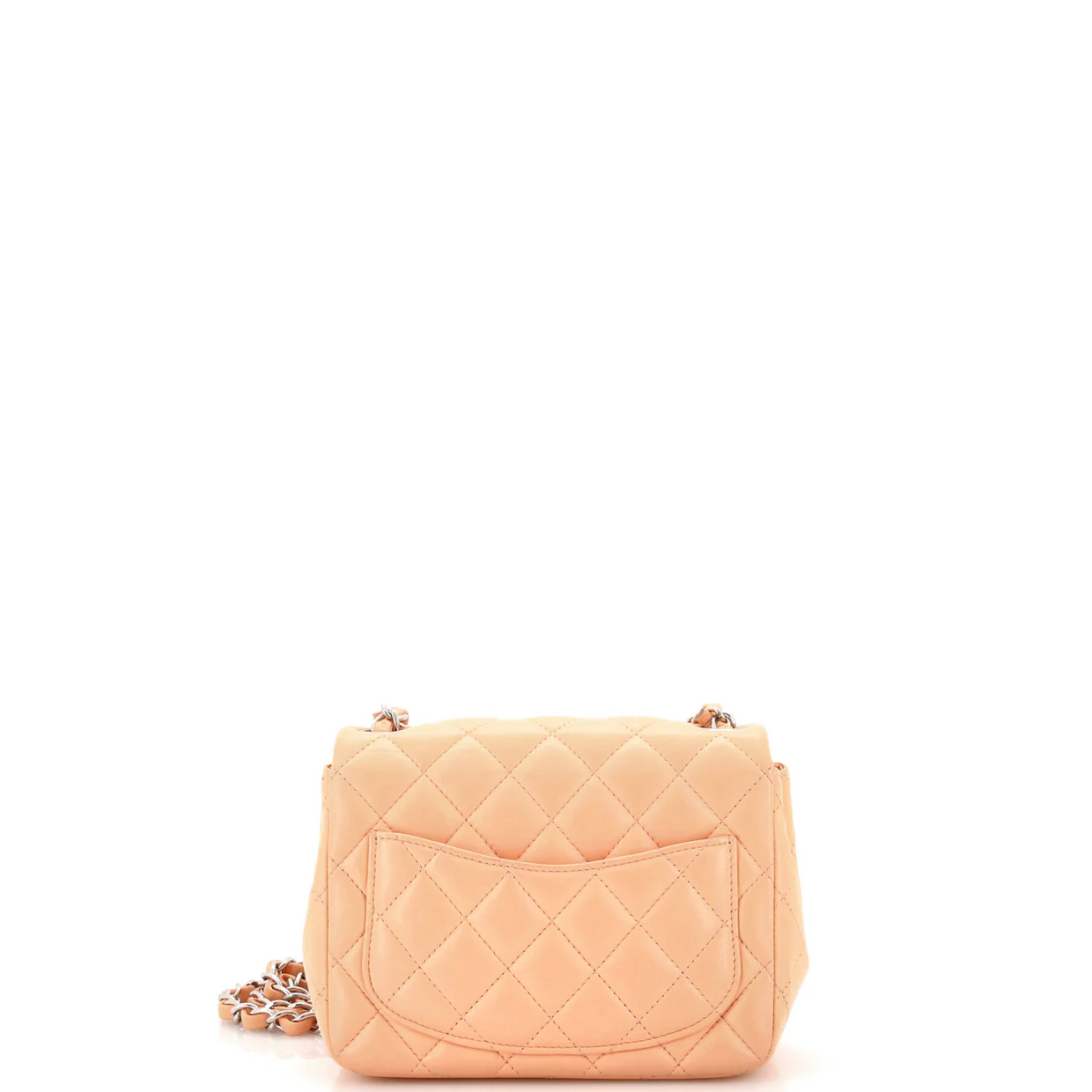 Square Classic Single Flap Bag Quilted Lambskin Mini - Deep Luxury