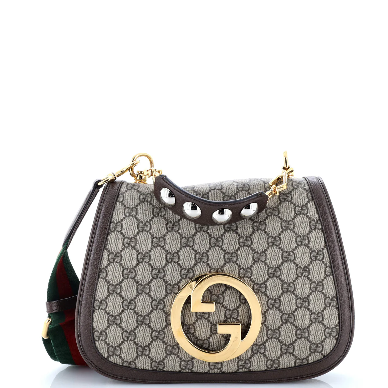 Blondie NM Top Handle Bag GG Coated Canvas Medium - Deep Luxury