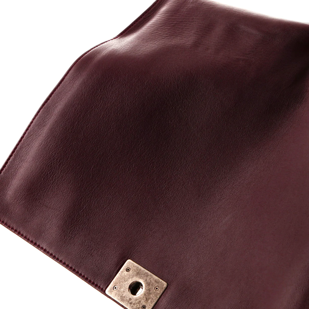 Reverso Boy Flap Bag Patent Large - Deep Luxury