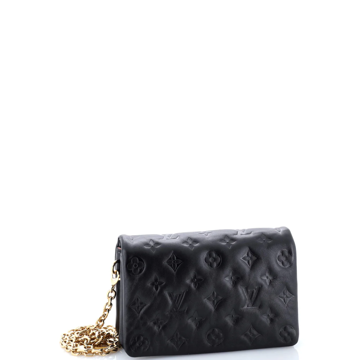 Coussin Pochette Monogram Embossed Lambskin - Deep Luxury