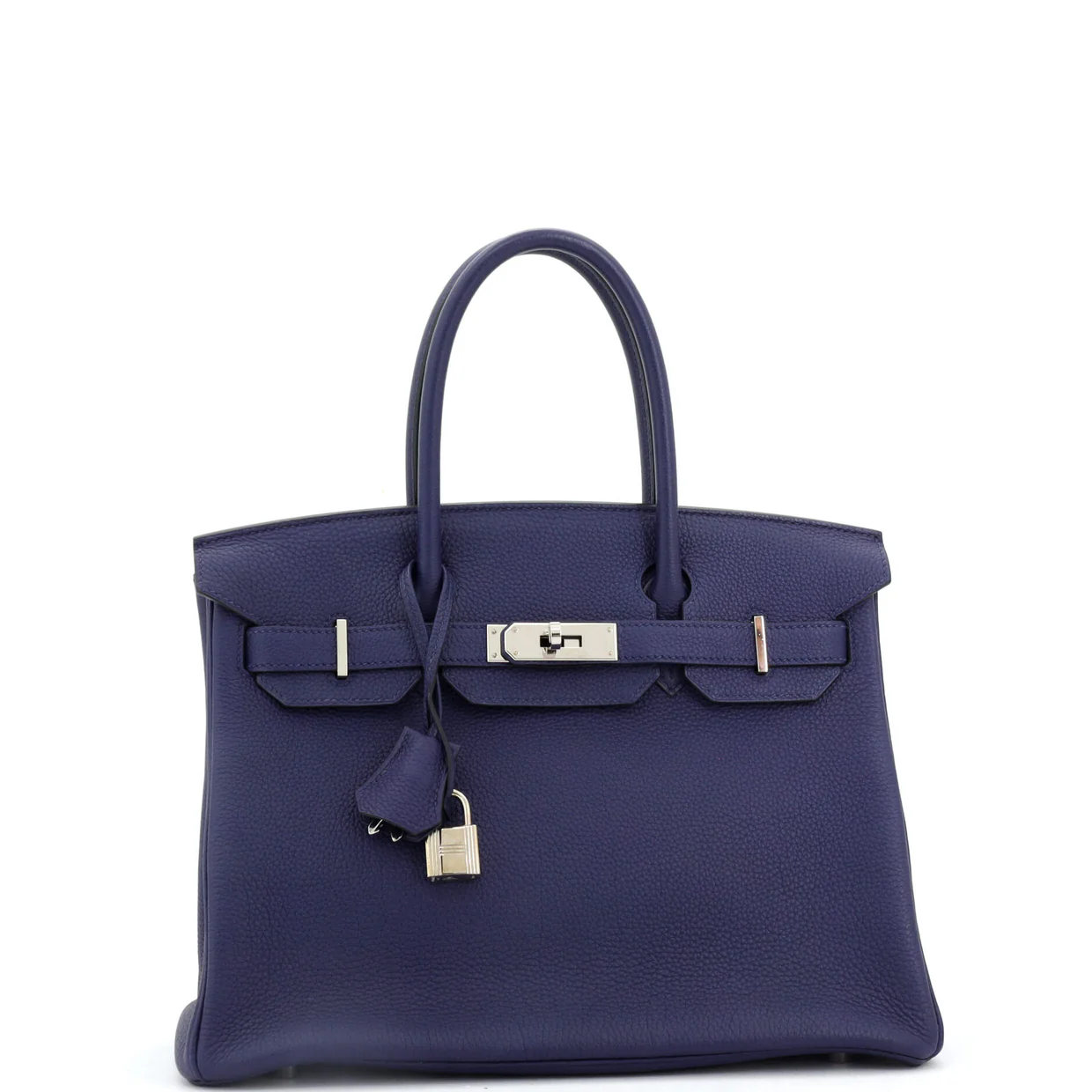 Birkin Handbag Bleu Encre Togo with Palladium Hardware 30 - Deep Luxury