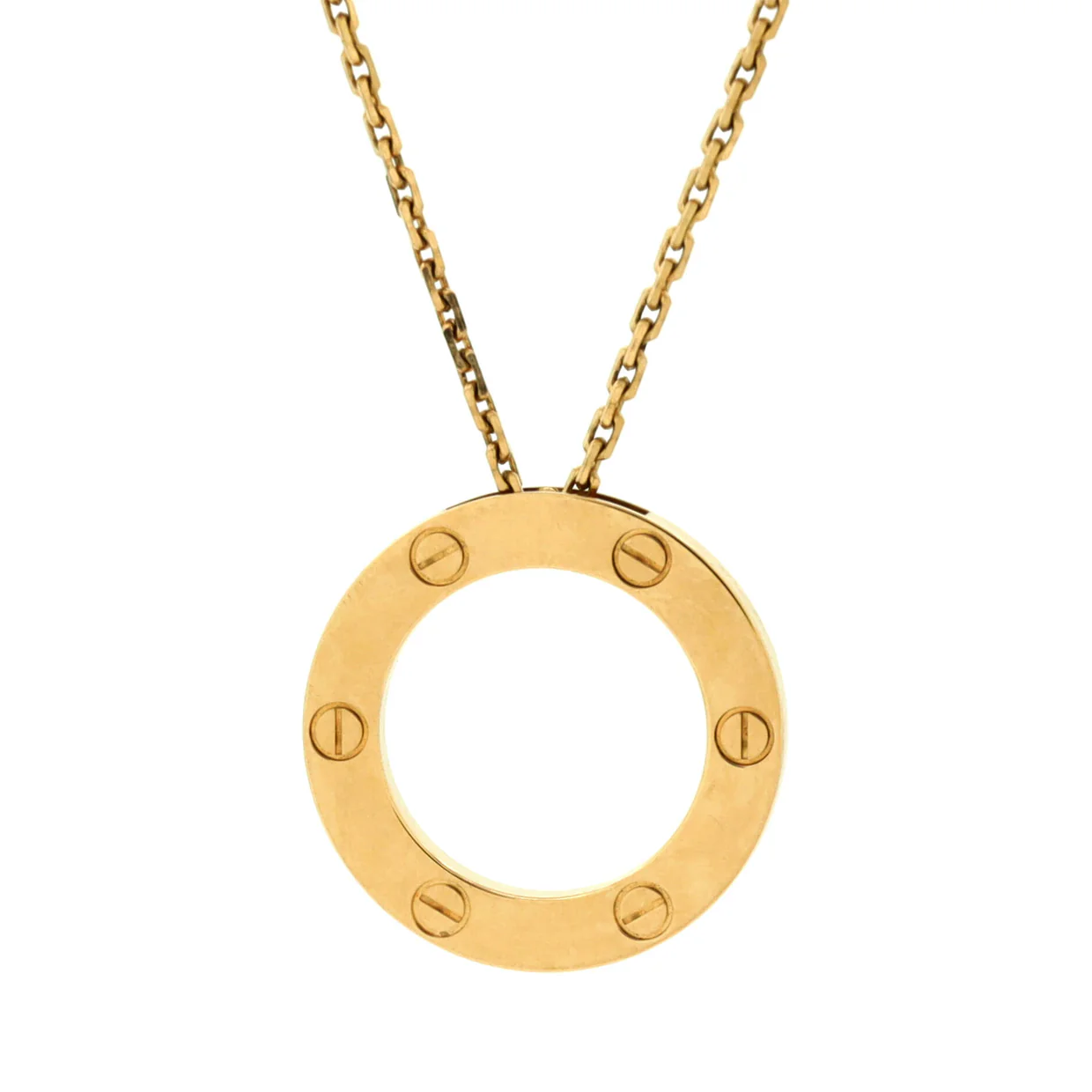 Love Pendant Necklace 18K Yellow Gold - Deep Luxury