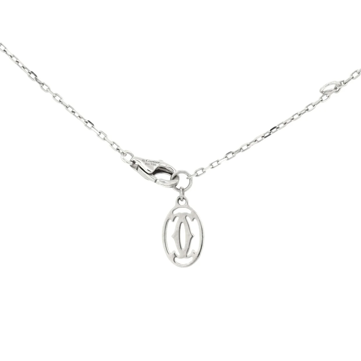Cartier D'Amour Pendant Necklace 18K White Gold with Diamond Large - Deep Luxury