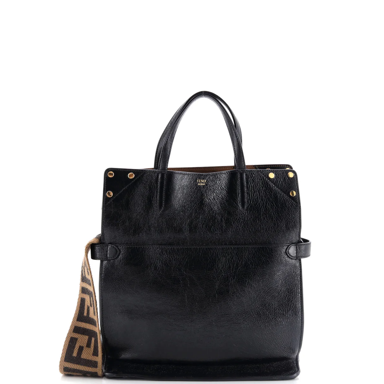 Flip Tote Leather with Suede Small - Deep Luxury