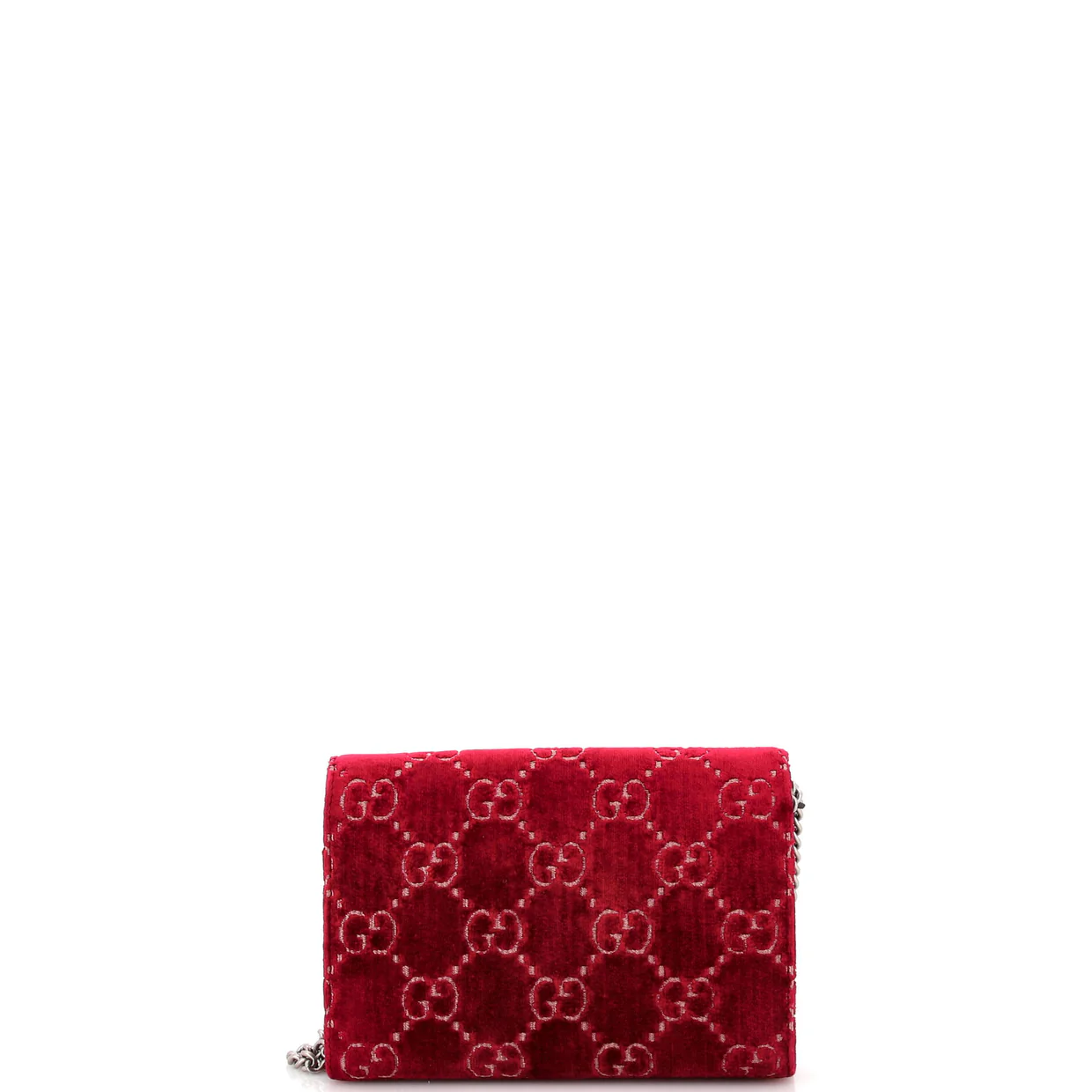 Dionysus Chain Wallet GG Velvet Small - Deep Luxury