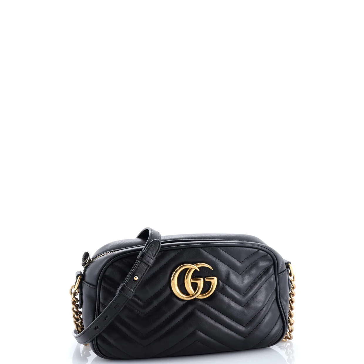 GG Marmont Shoulder Bag Matelasse Leather Small - Deep Luxury