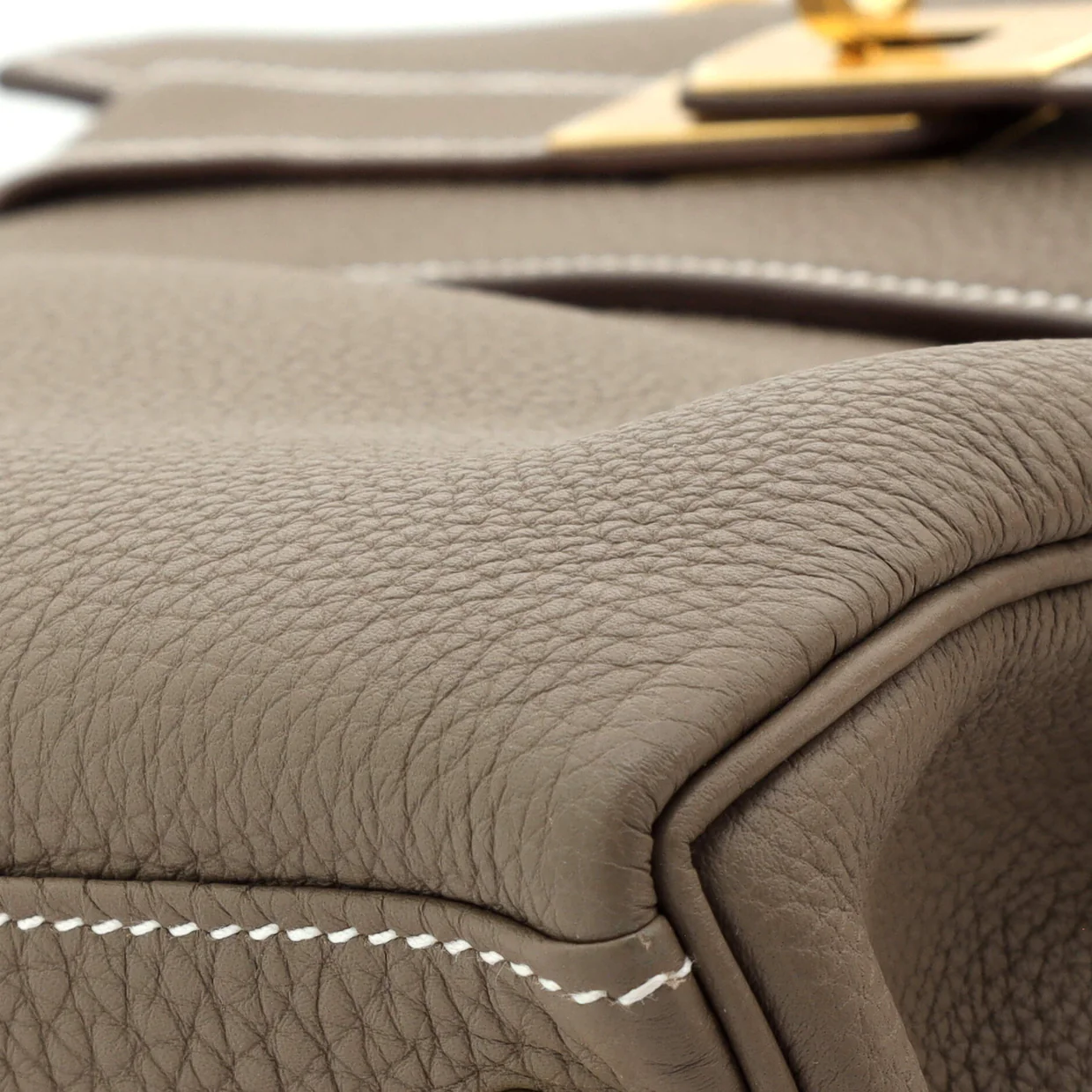 Kelly Handbag Grey Togo with Gold Hardware 28 - Deep Luxury