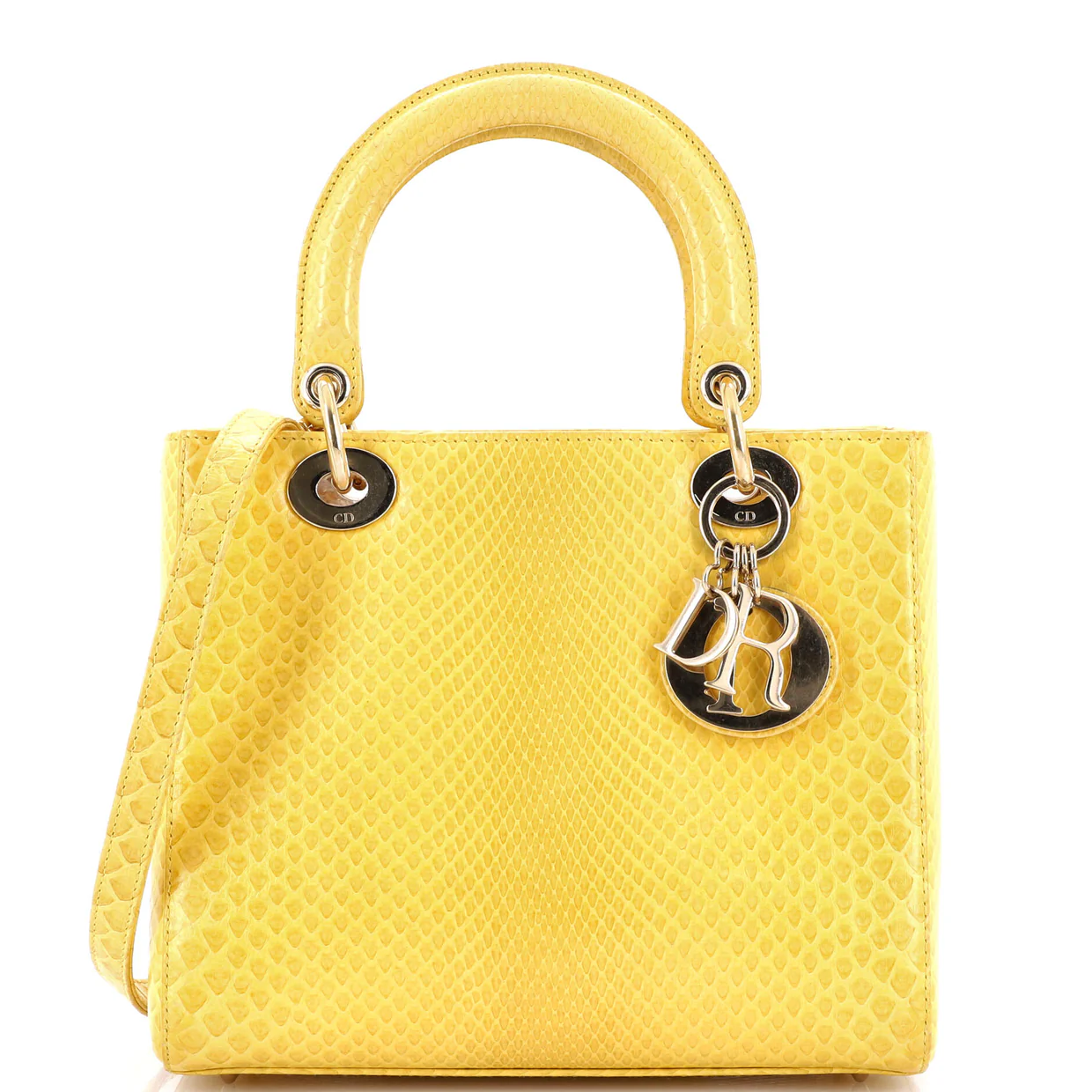 Lady Dior Bag Python Medium - Deep Luxury