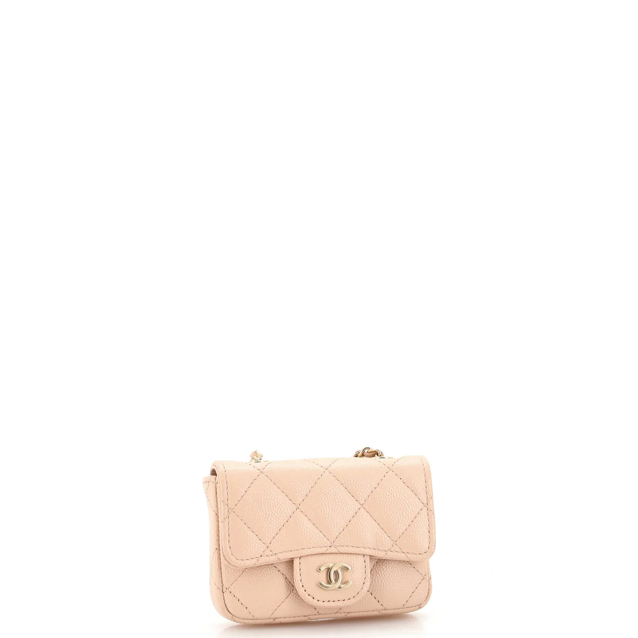 Classic Flap Chain Belt Bag Quilted Caviar Mini - Deep Luxury