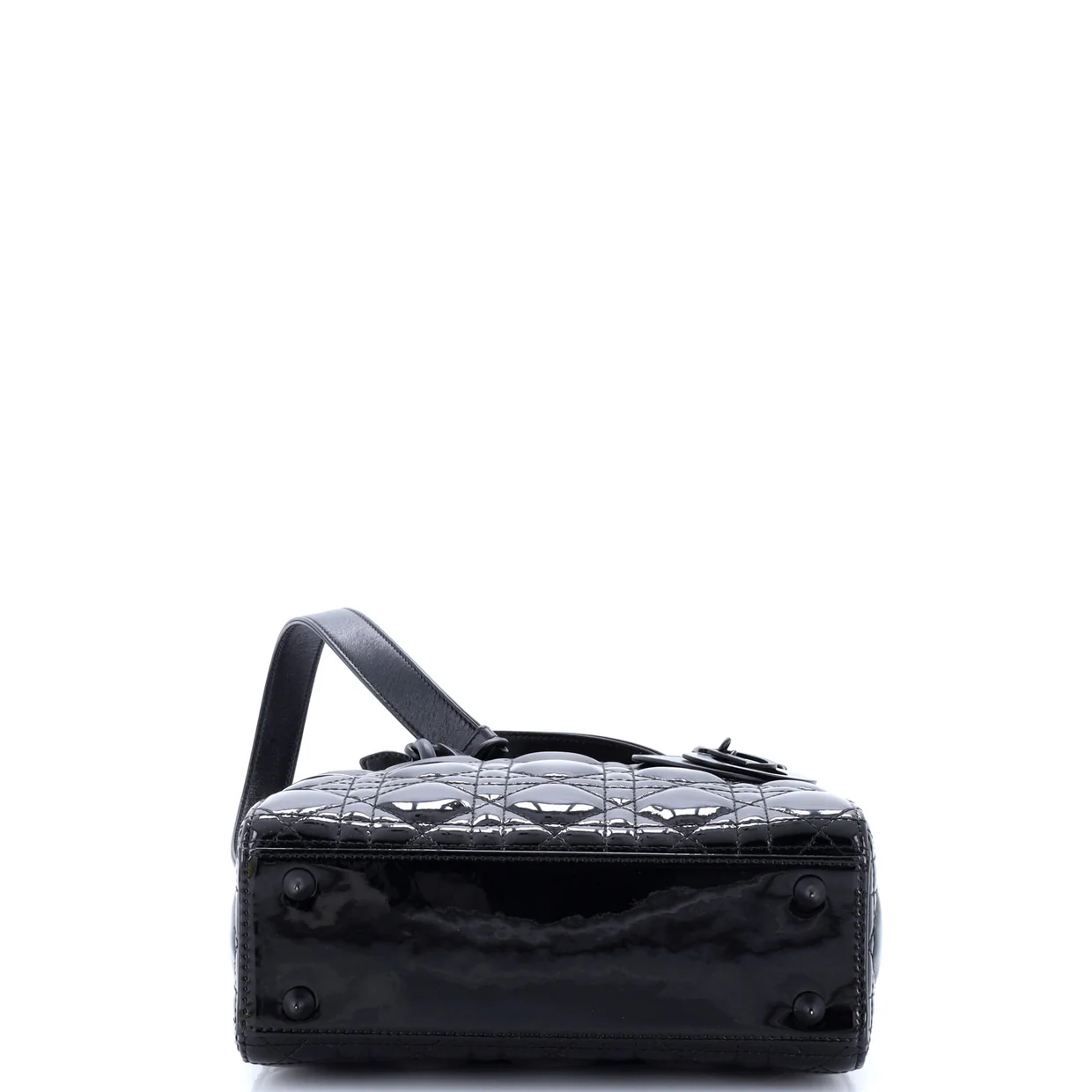 Lady Dior Bag Cannage Quilt Gradient Patent Small - Deep Luxury