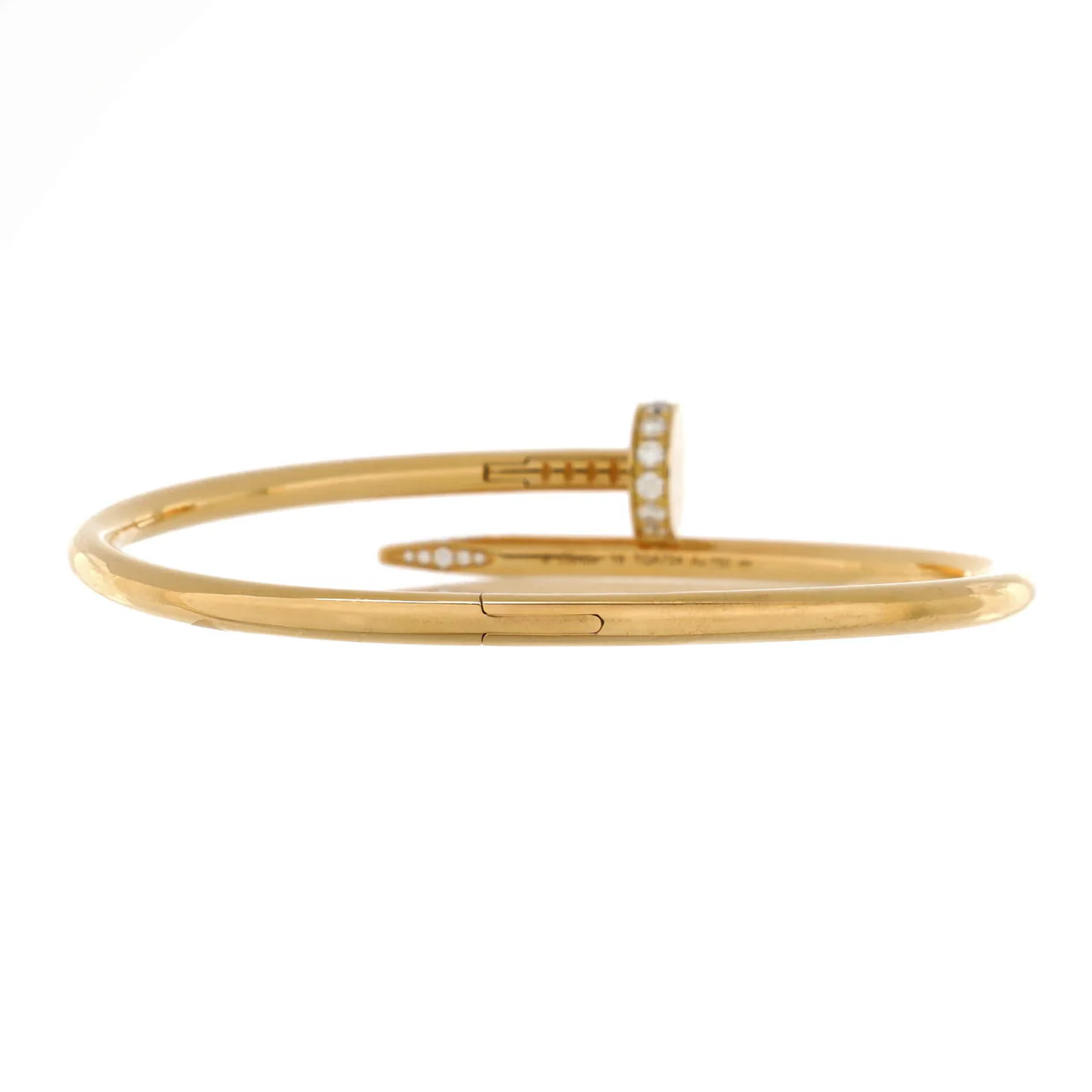 Juste un Clou Bracelet 18K Yellow Gold with Diamonds Classic - Deep Luxury