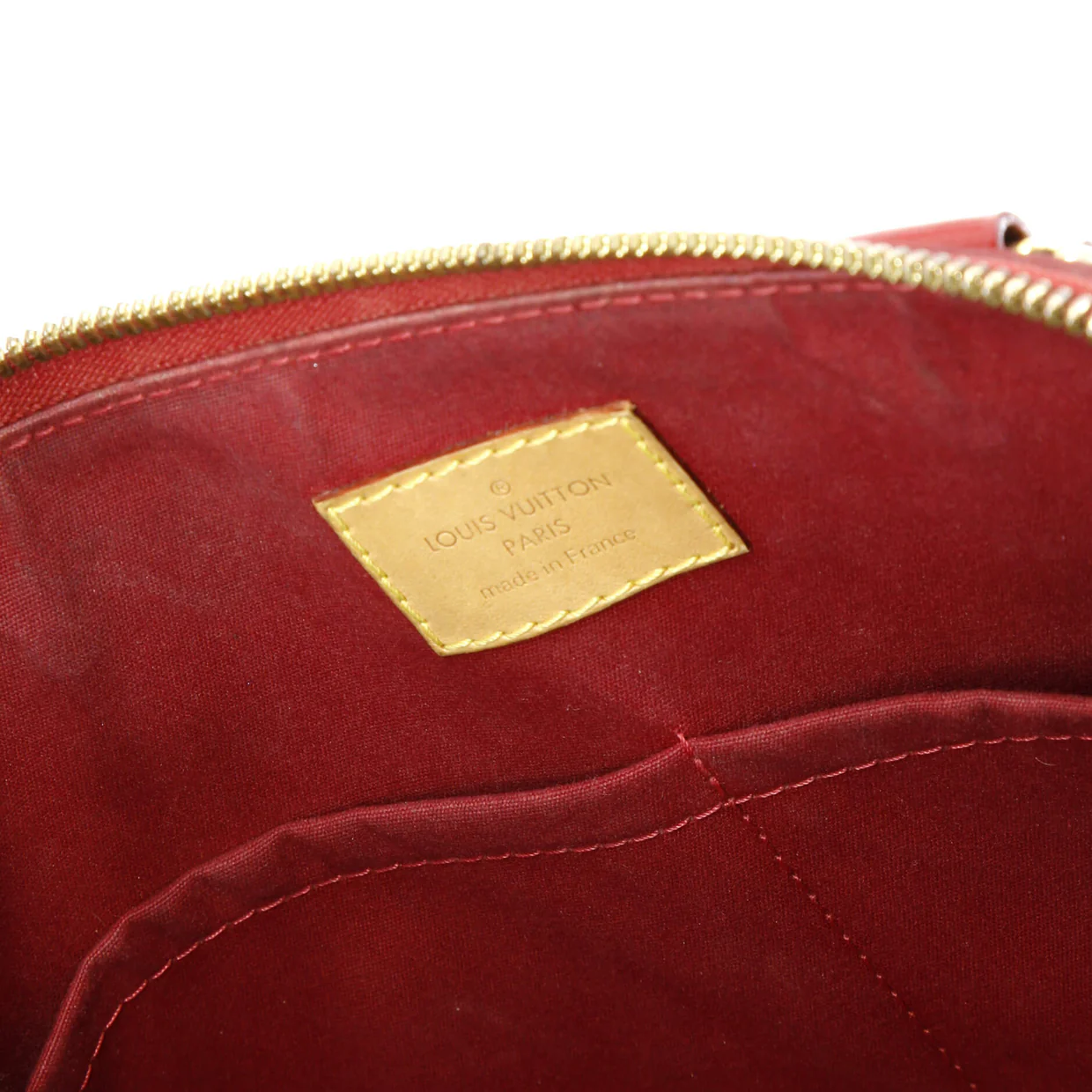 Alma Handbag Monogram Vernis PM - Deep Luxury