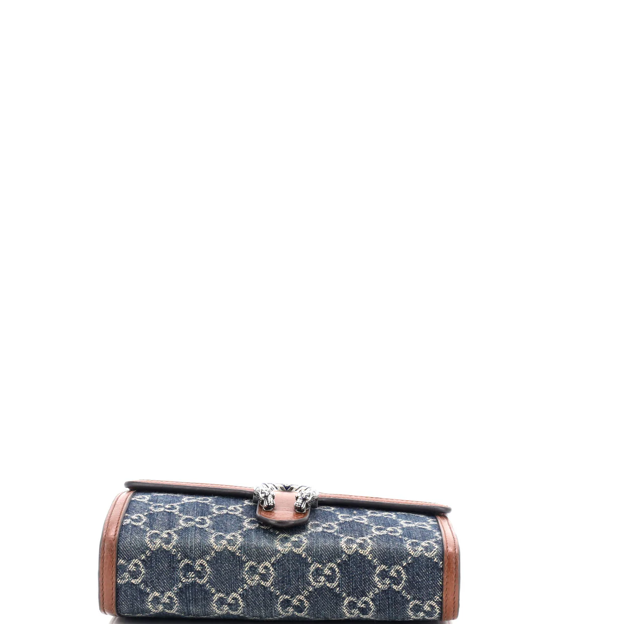 Dionysus Chain Wallet GG Denim Small - Deep Luxury