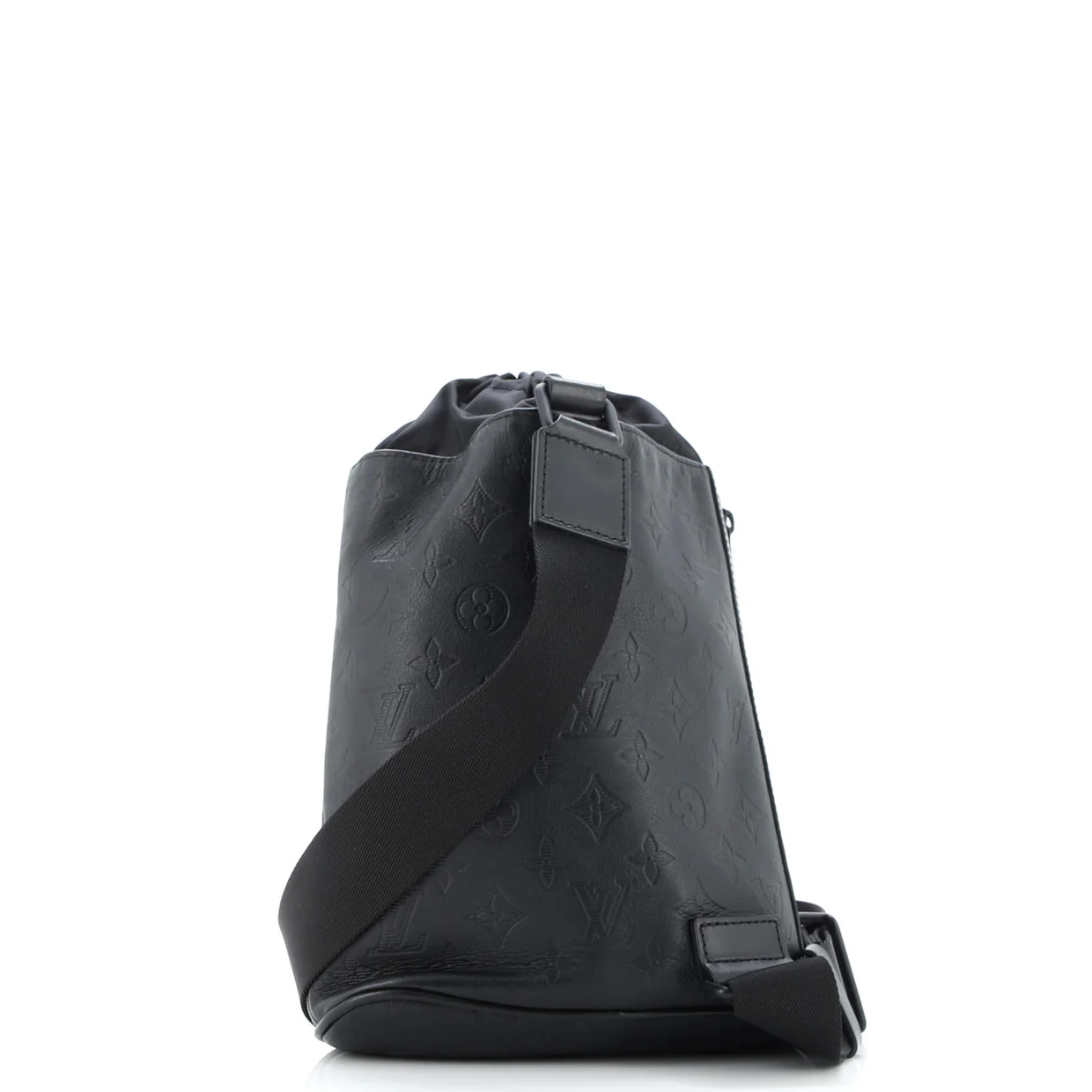 Chalk Sling Bag Monogram Shadow Leather - Deep Luxury