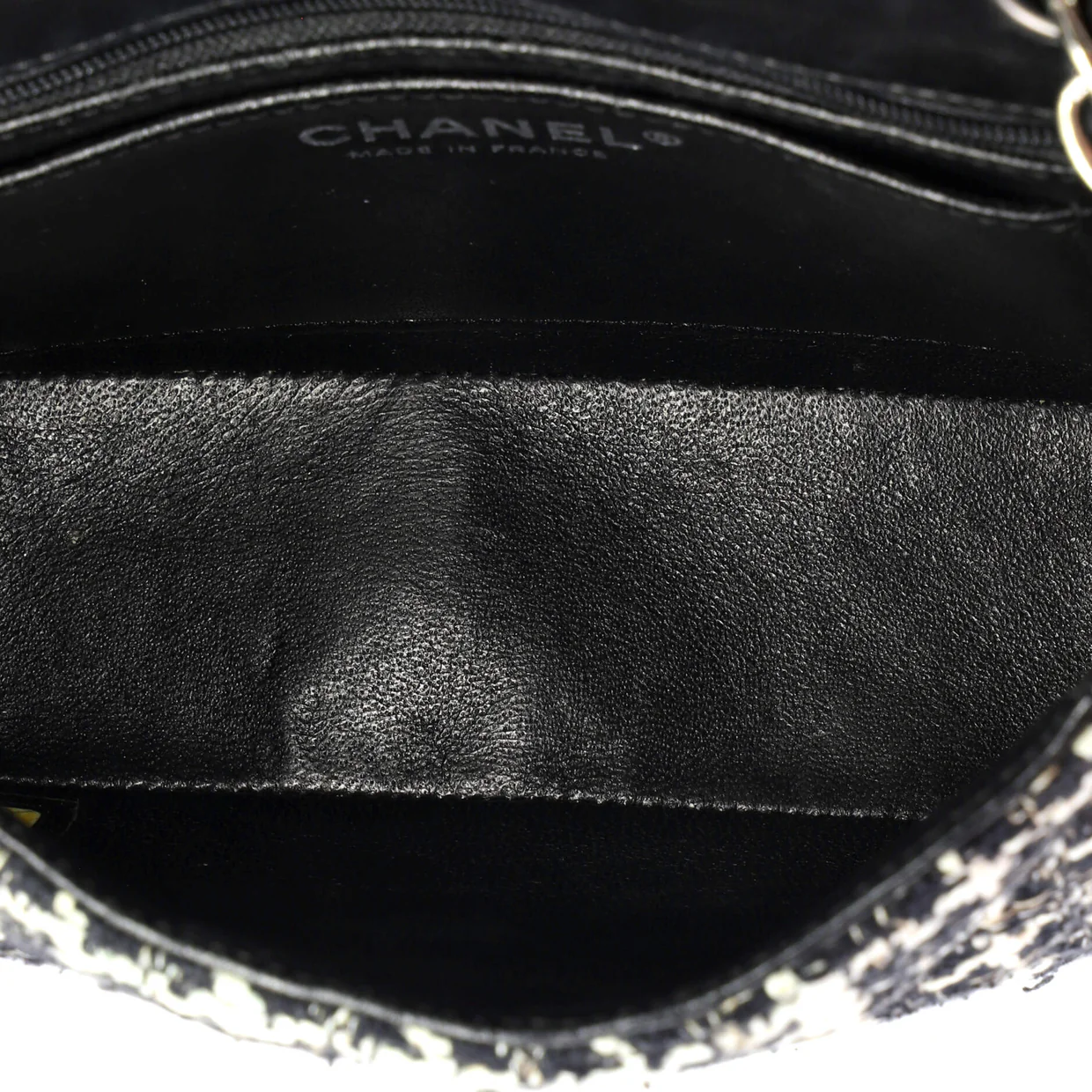 Square Classic Single Flap Bag Quilted Tweed Mini - Deep Luxury