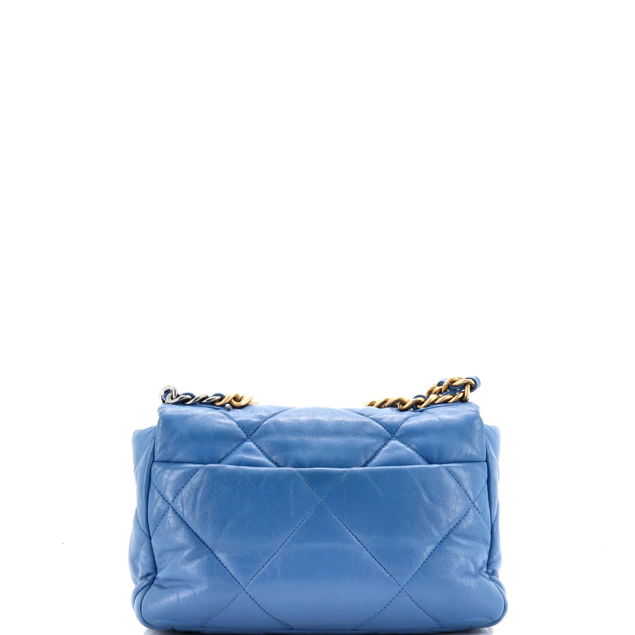 19 Flap Bag Quilted Leather Medium - Deep Luxury