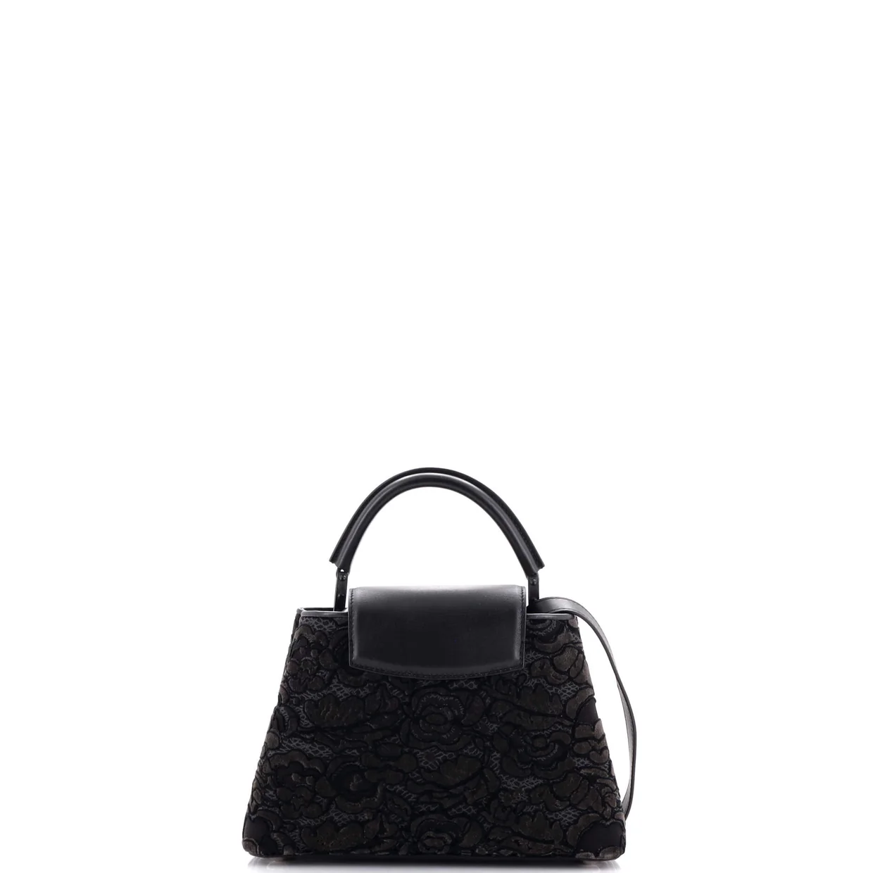 Capucines Bag Embroidered Velvet BB - Deep Luxury