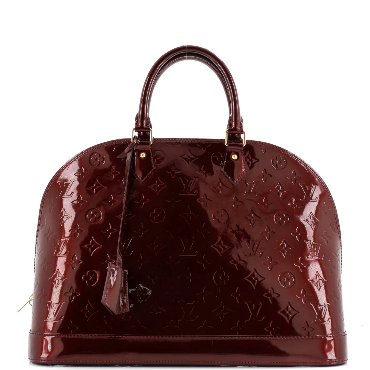 Alma Handbag Monogram Vernis GM - Deep Luxury
