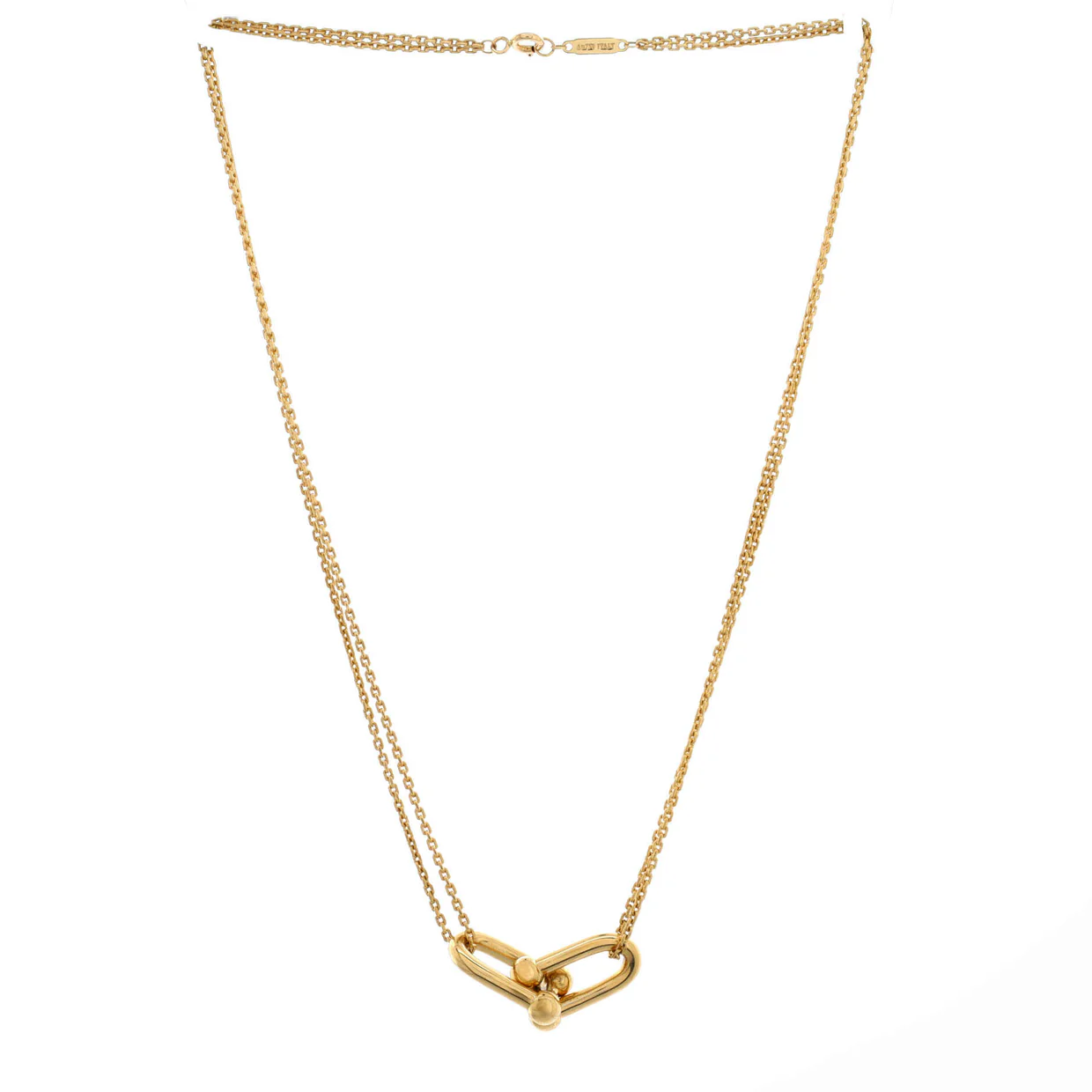HardWear Double Link Pendant Necklace 18K Yellow Gold - Deep Luxury