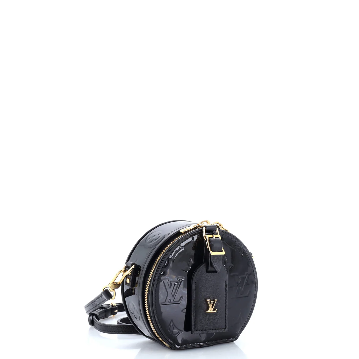 Mini Boite Chapeau Bag Monogram Vernis - Deep Luxury