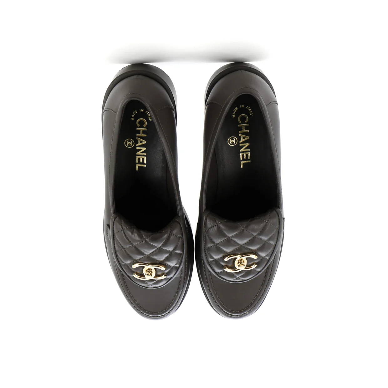 Women's CC Loafers Quilted Leather - Deep Luxury