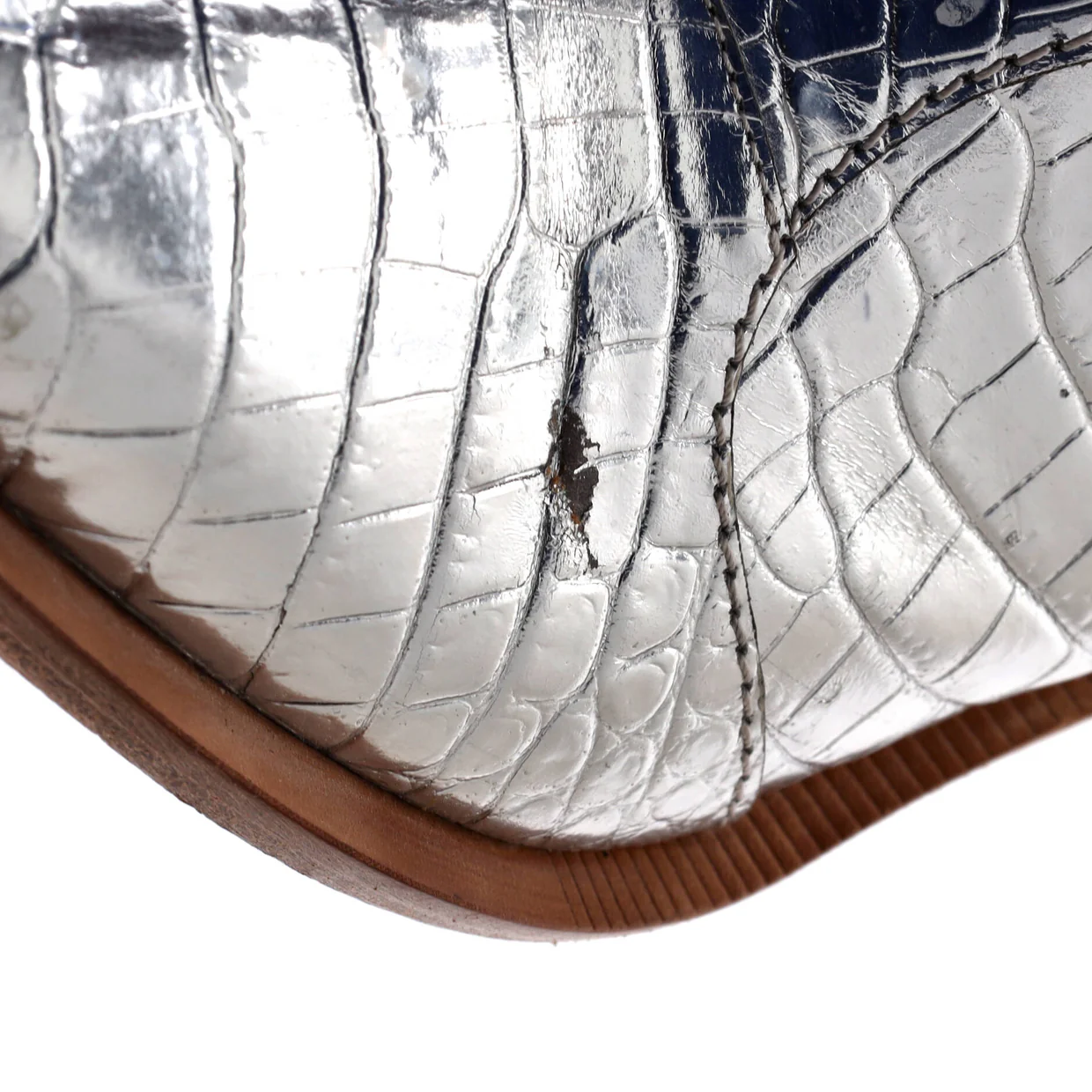 Women's Cutwalk Ankle Boots Crocodile Embossed Leather - Deep Luxury