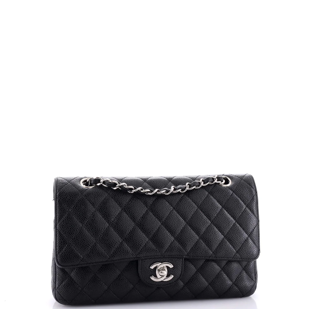 Classic Double Flap Bag Quilted Caviar Medium - Deep Luxury