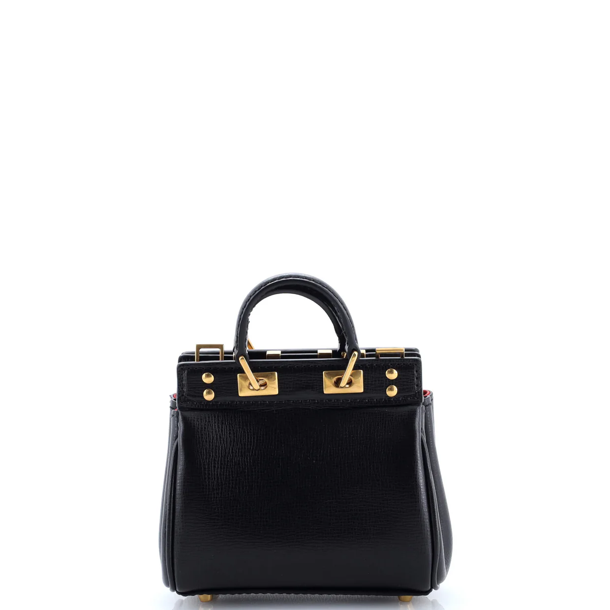 Rockstud Alcove Double Handle Bag Leather Micro - Deep Luxury
