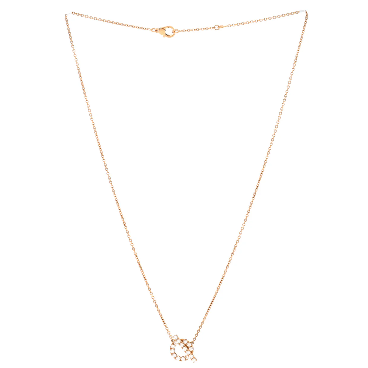Finesse Pendant Necklace 18K Rose Gold and Diamonds - Deep Luxury