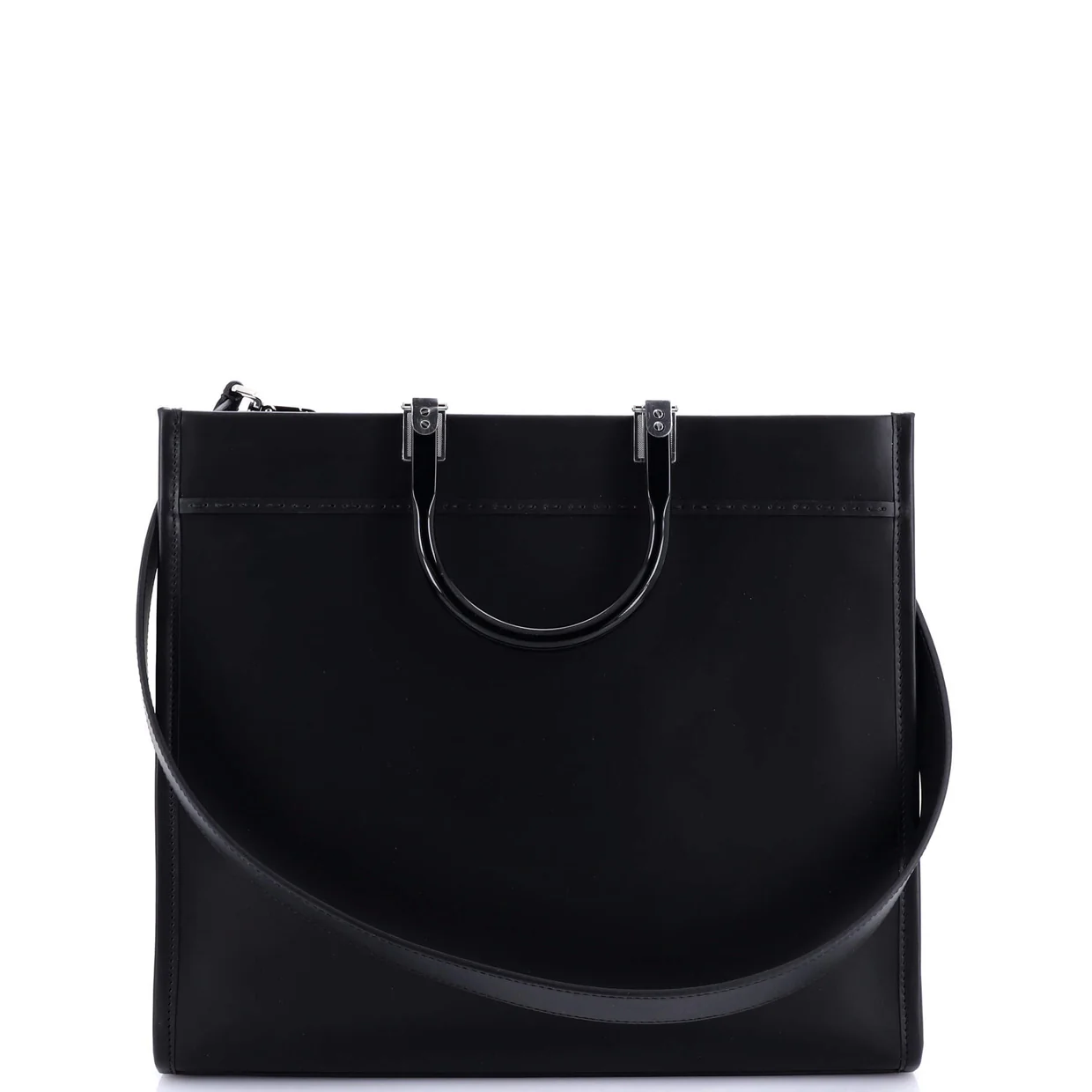 Sunshine Shopper Tote Leather Medium - Deep Luxury