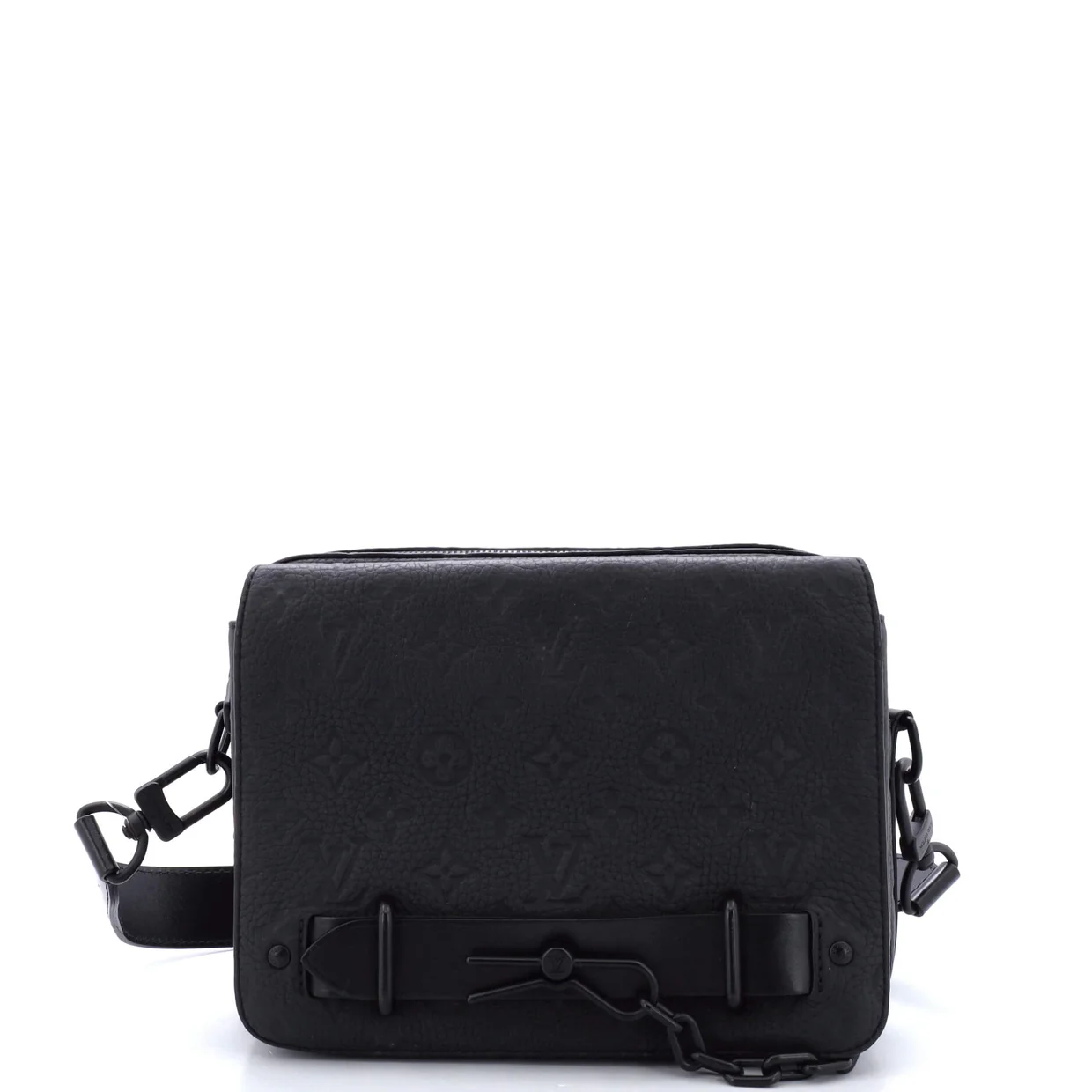 Steamer Messenger Bag Monogram Taurillon Leather - Deep Luxury