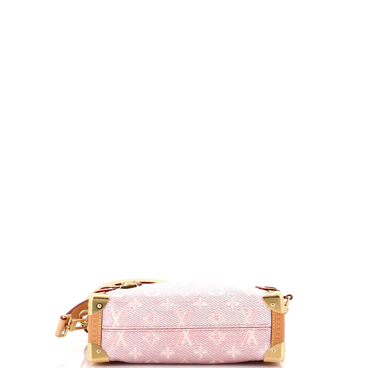 Side Trunk Handbag Monoglam Jacquard Canvas MM - Deep Luxury