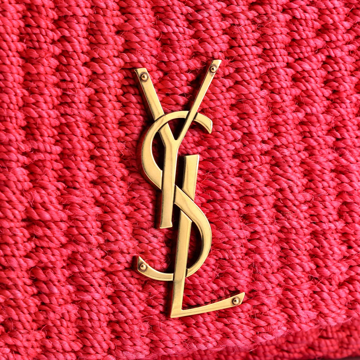 Kate 99 Tassel Flap Bag Woven Raffia Medium - Deep Luxury