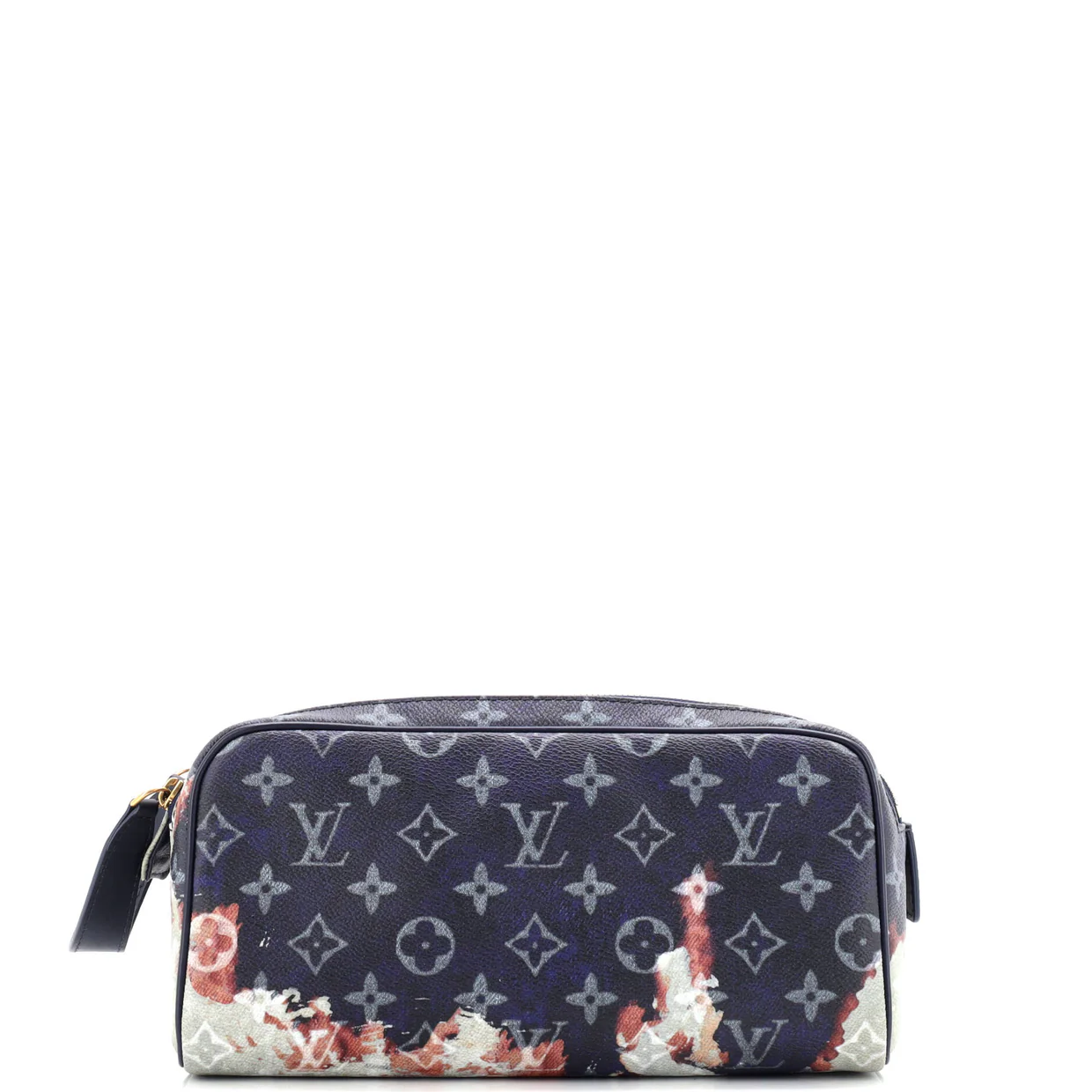 Dopp Kit Toiletry Pouch Monogram Bleach Canvas - Deep Luxury
