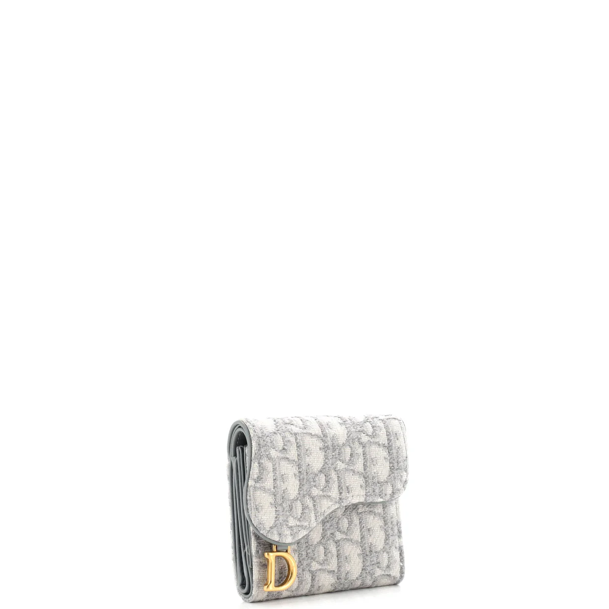 Saddle Flap Wallet Oblique Canvas Mini - Deep Luxury