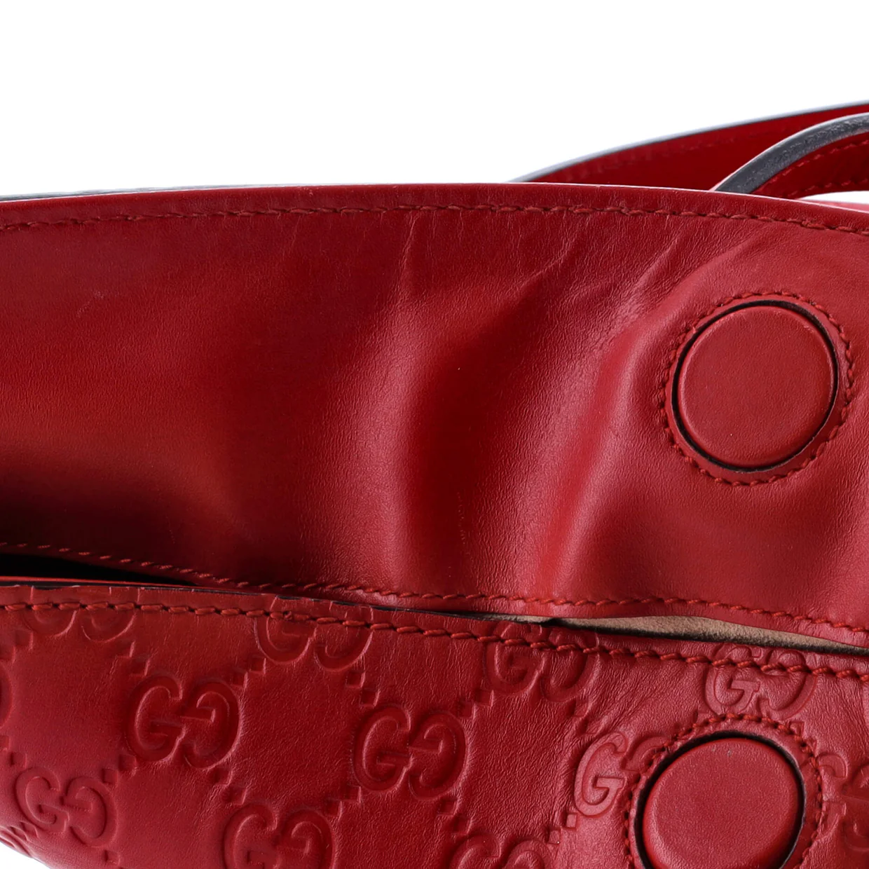 Signature Fold Over Tote Guccissima Leather Medium - Deep Luxury