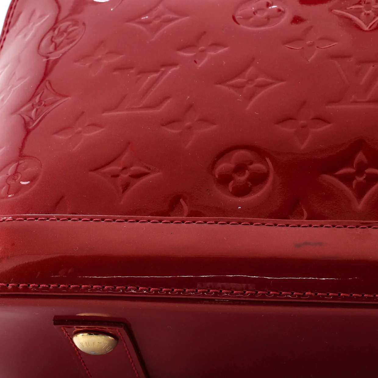 Alma Handbag Monogram Vernis PM - Deep Luxury