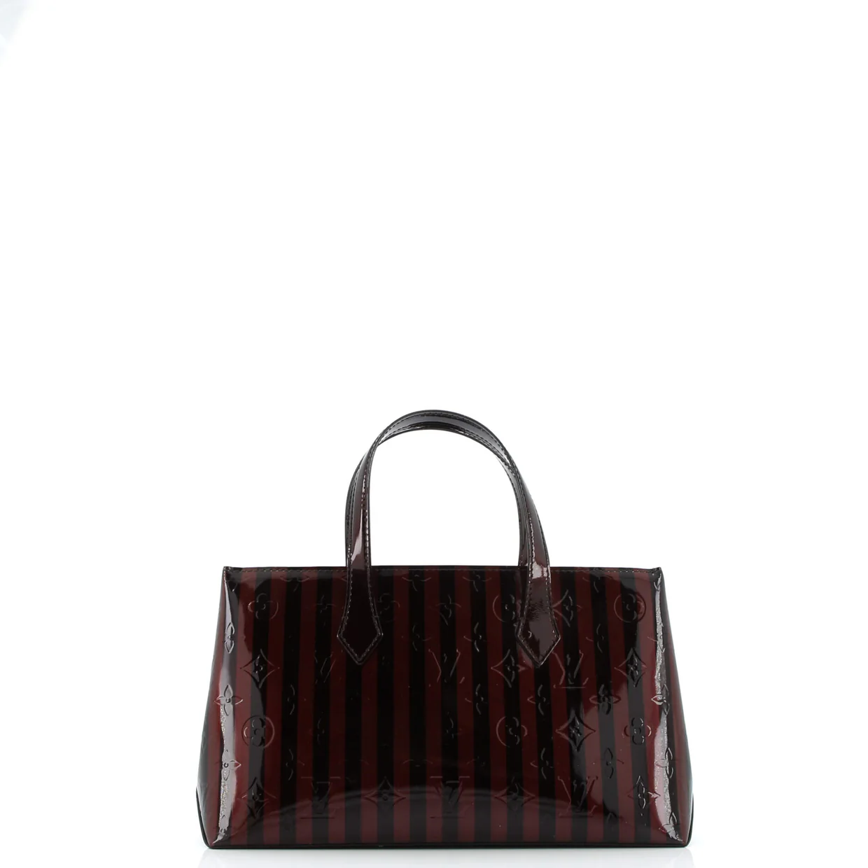 Wilshire Handbag Limited Edition Monogram Vernis Rayures PM - Deep Luxury