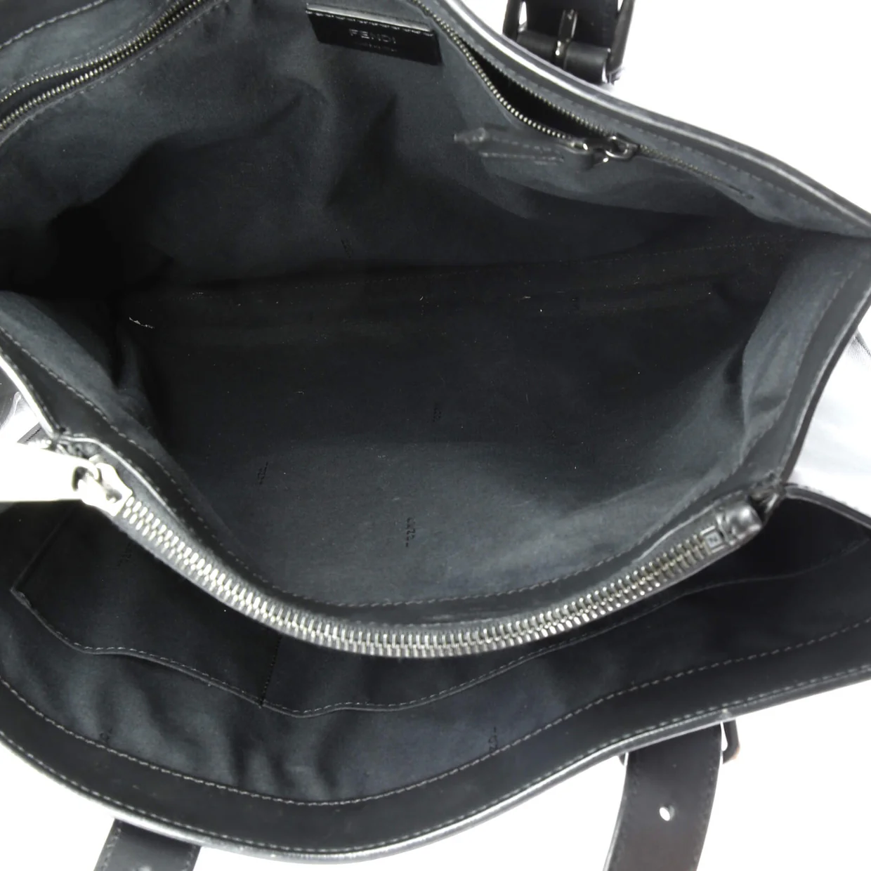 St. Zucca Slim Tote Leather with Embossed Zucca Detail - Deep Luxury