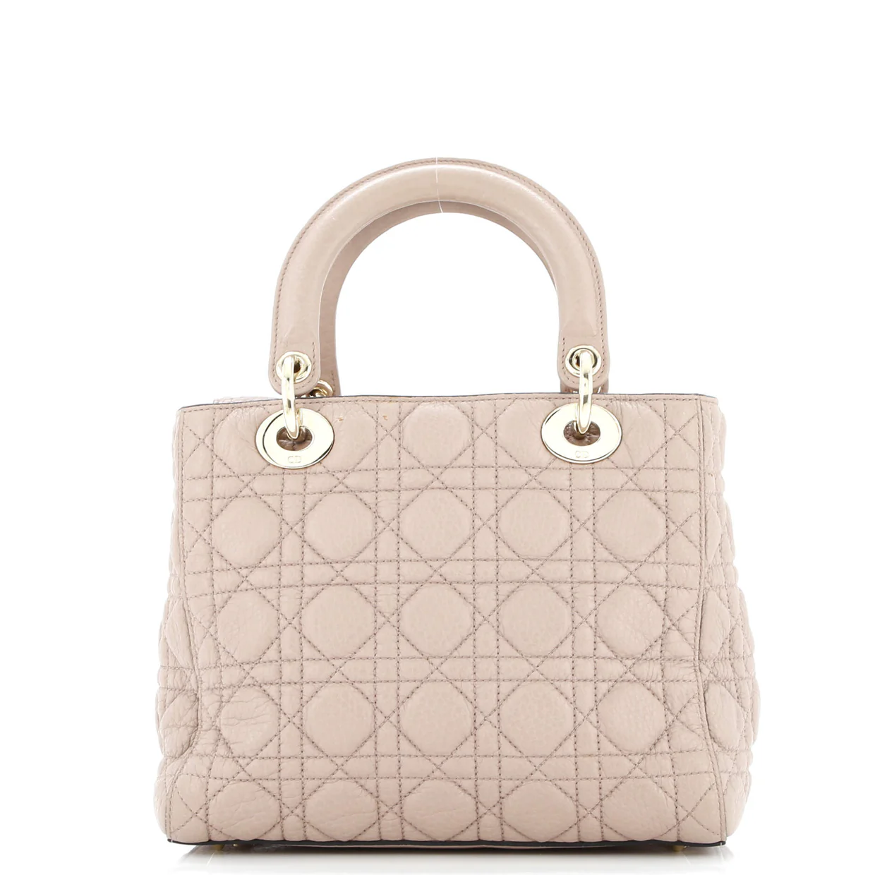 Lady Dior Bag Cannage Quilt Grained Calfskin Medium - Deep Luxury