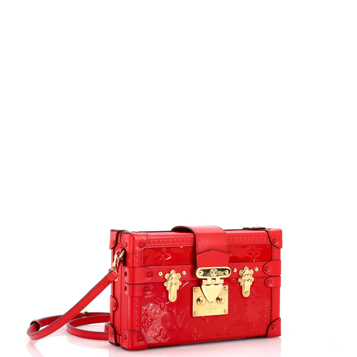 Petite Malle Handbag Monogram Vernis - Deep Luxury