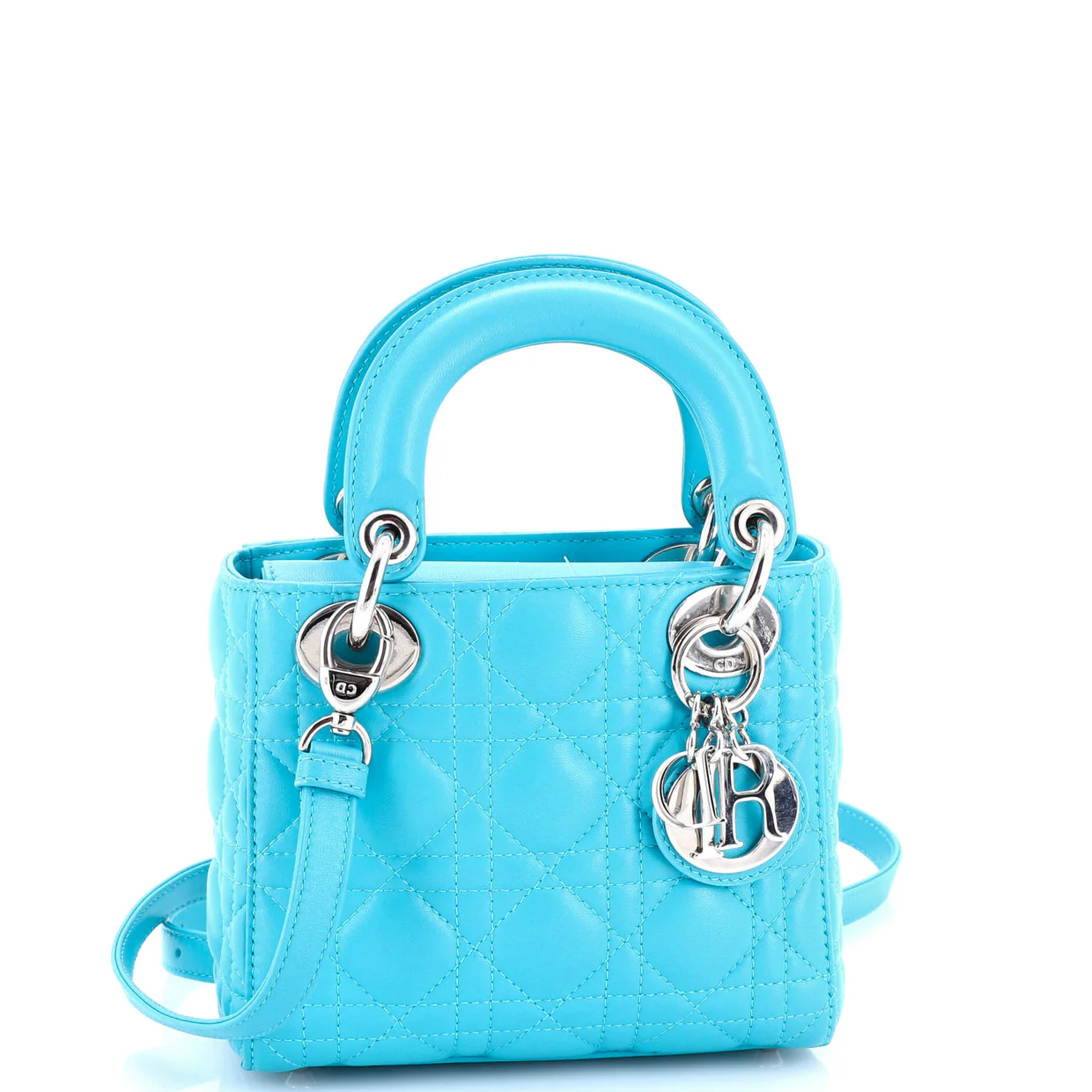 Lady Dior Bag Cannage Quilt Lambskin Mini - Deep Luxury