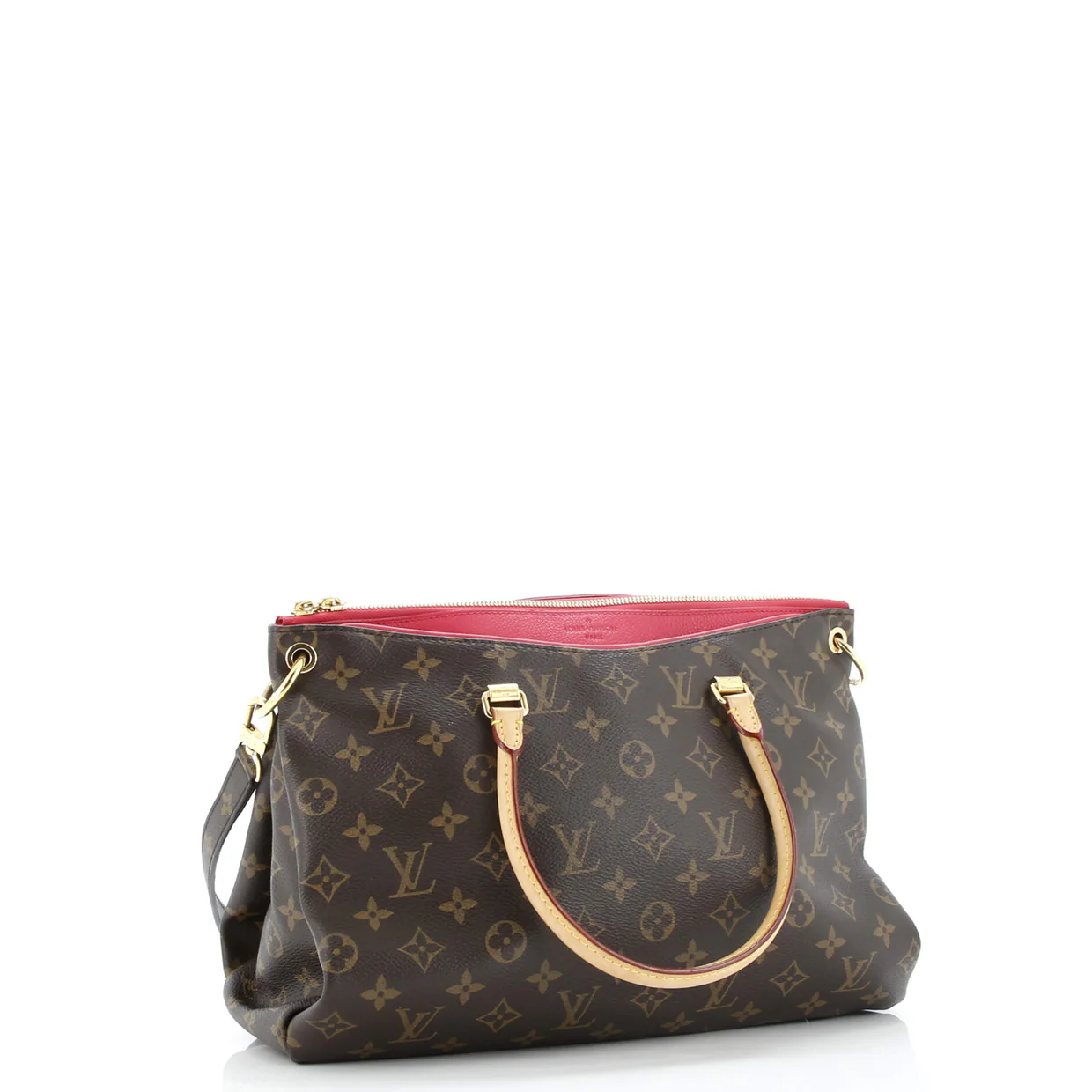 Pallas Tote Monogram Canvas with Leather - Deep Luxury