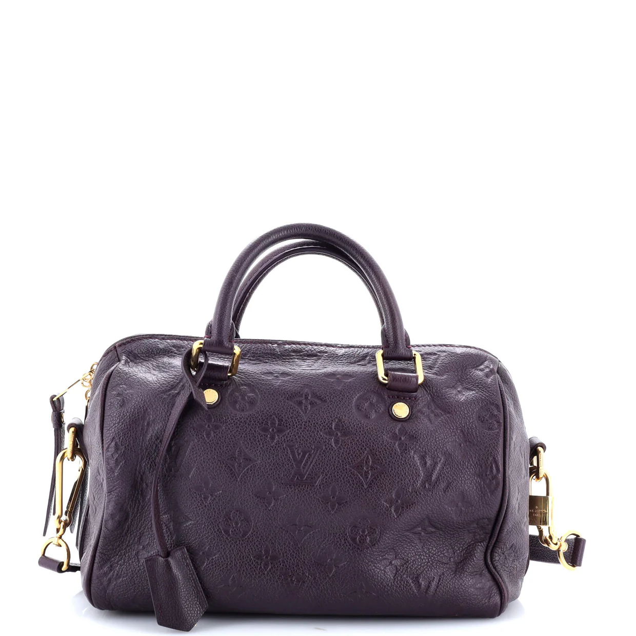 Speedy Bandouliere Bag Monogram Empreinte Leather 25 - Deep Luxury