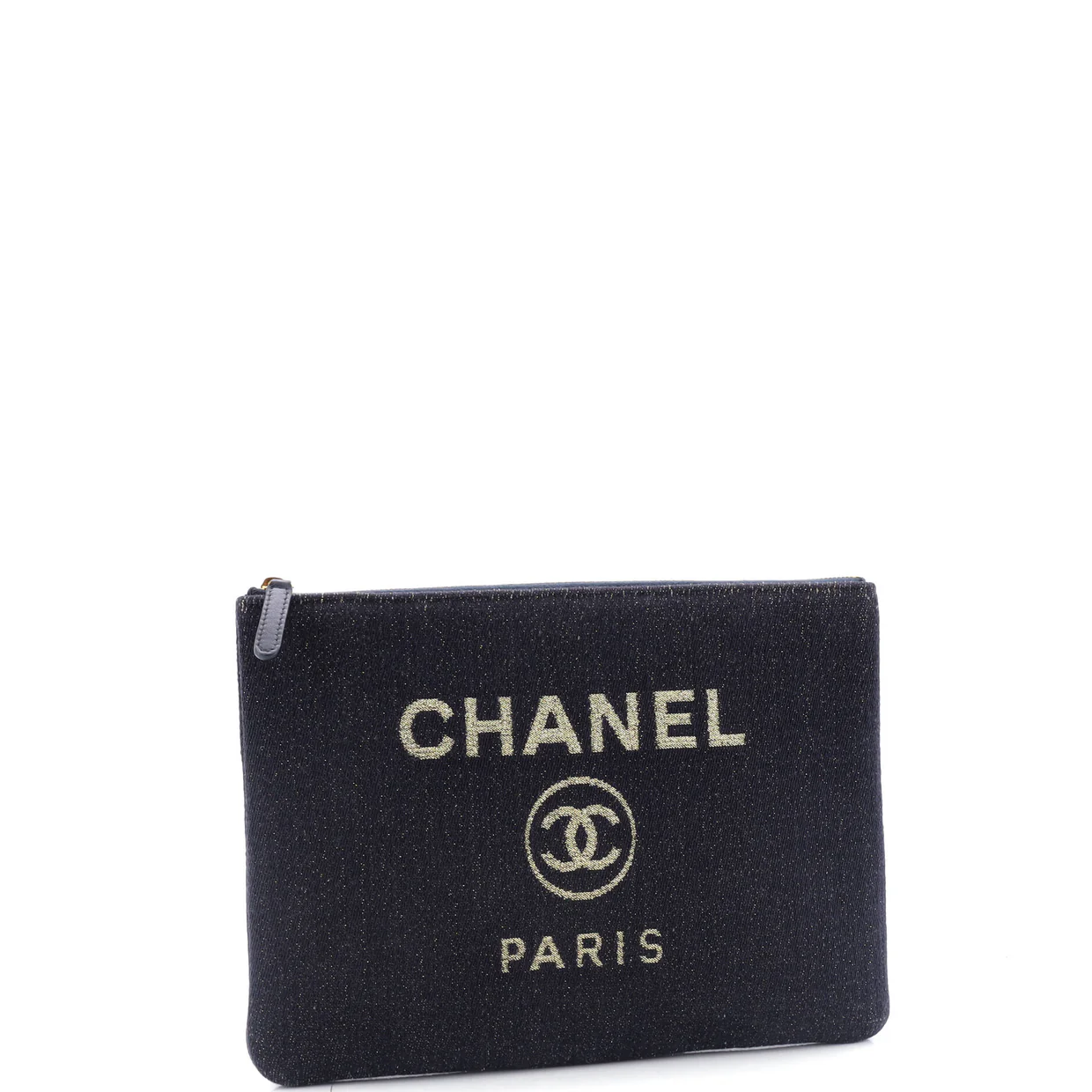 Deauville Pouch Lurex Canvas Medium - Deep Luxury