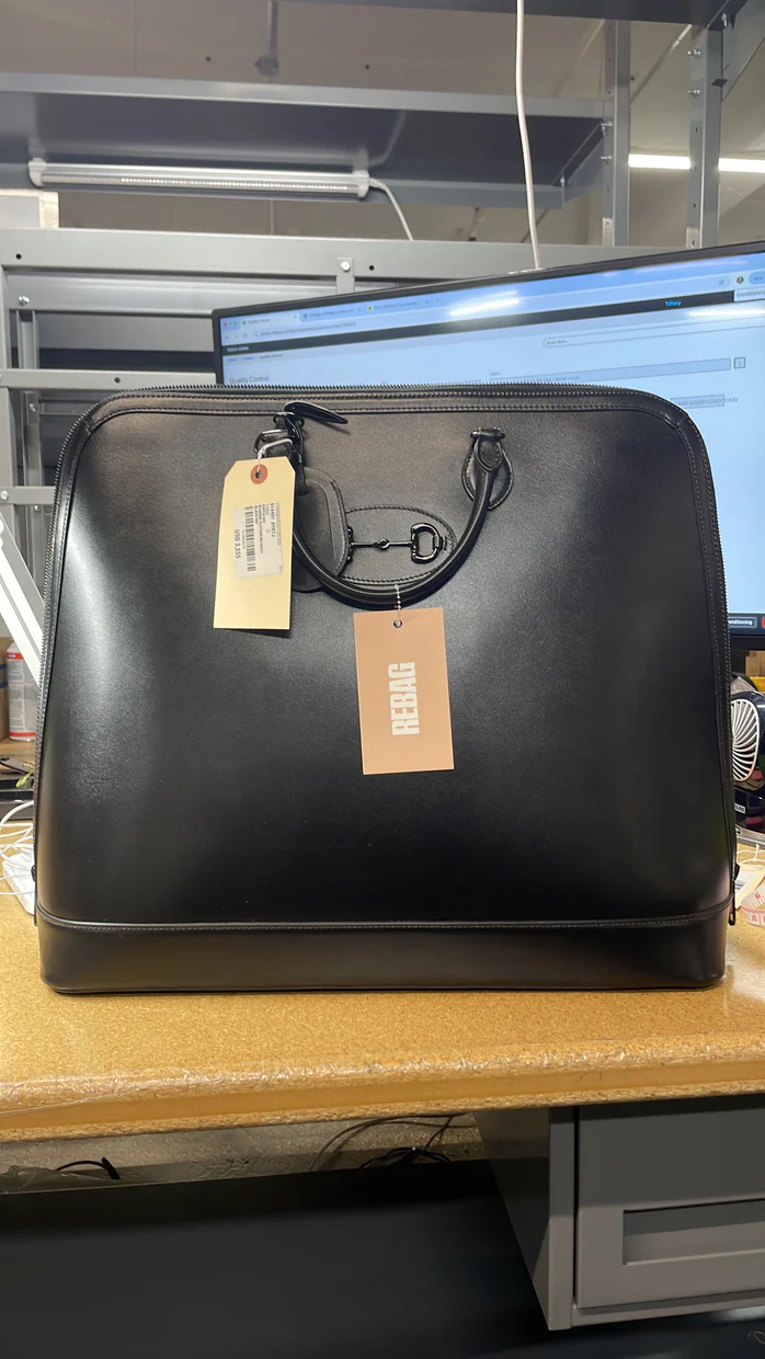 Horsebit 1955 Web Duffle Bag Leather Large - Deep Luxury