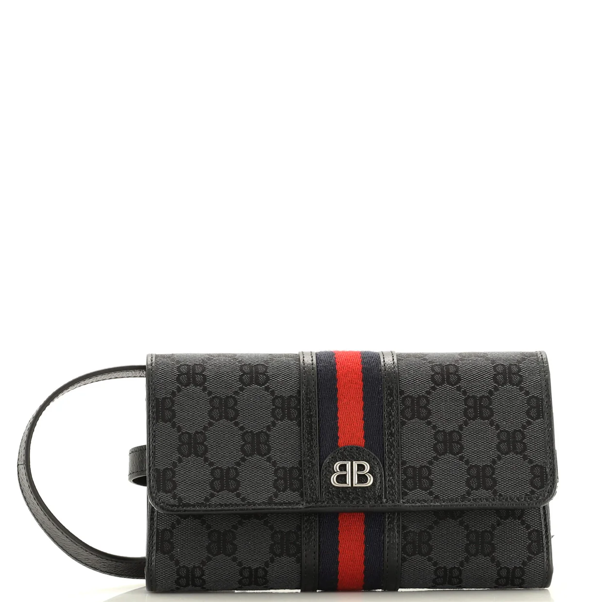 x Gucci The Hacker Wallet on Strap BB Coated Canvas - Deep Luxury