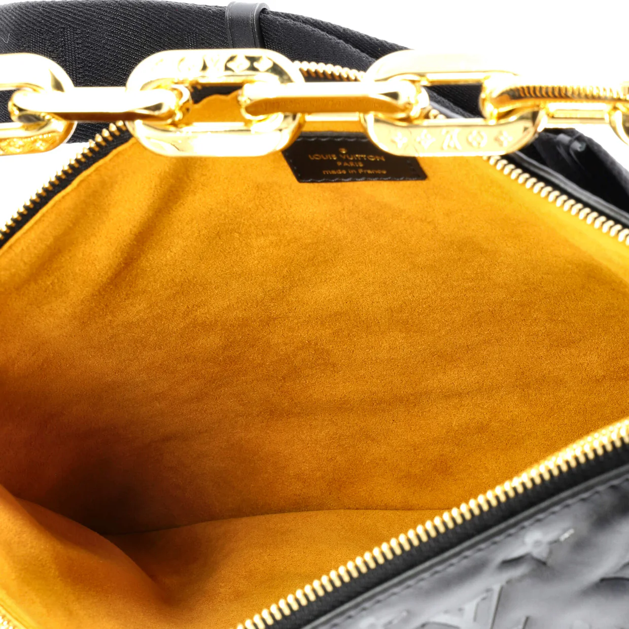 Coussin Bag Monogram Embossed Lambskin MM - Deep Luxury