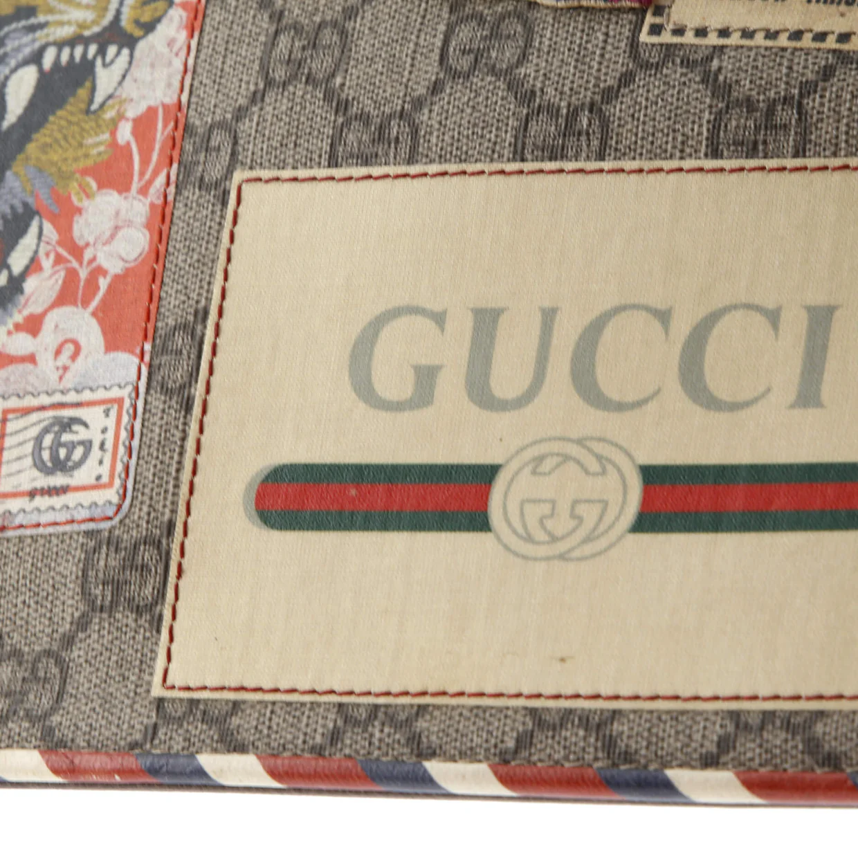 Courrier Pouch GG Coated Canvas with Applique - Deep Luxury