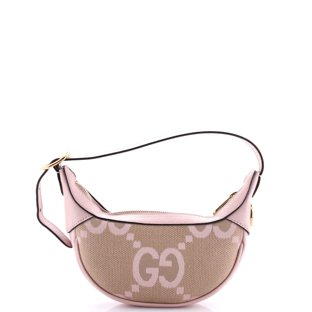 Ophidia Zip Hobo Jumbo GG Canvas with Leather Mini - Deep Luxury